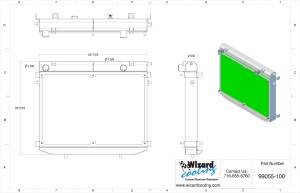 Wizard Cooling Inc - Lotus Evora Aluminum Radiator - 99055-100 - Image 5