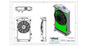Wizard Cooling Inc - Wizard Cooling - 1962-1964 Triumph TR4 Aluminum Radiator w/ Fan - 99011-101 - Image 4