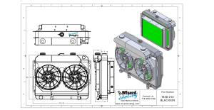 Wizard Cooling Inc - 1970-1972  26" Core Support, B&E Body - Hellcat Swap - 375-212BLACXXIN - Image 7
