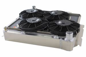 Wizard Cooling Inc - Wizard Cooling - 1966-1969 22" Core Mopar Aluminum Radiator (w/ Brush Fans) - 1637-104LP - Image 3