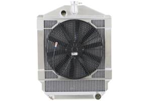 Wizard Cooling Inc - Wizard Cooling - 1940-1941 Chevrolet Street Rod Aluminum Radiator (w/ Brush Fan) - 10504-101MD - Image 2