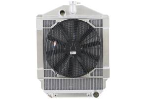 Wizard Cooling Inc - Wizard Cooling - 1940-1941 Chevrolet Street Rod Aluminum Radiator (w/ Brush Fan) - 10504-211MD - Image 2