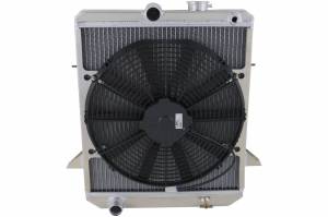 Wizard Cooling Inc - 1965-1968 Triumph TR4A Aluminum Radiator w/ Fan (Electrical Kit Included) - 99001-101LP - Image 2