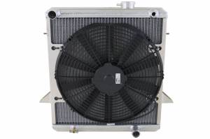 Wizard Cooling Inc - 1968-1974 Triumph TR6/ TR250 Aluminum Radiator with 16" Fan (Electrical Kit Included) - 99003-101LP - Image 2