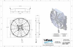 Wizard Cooling Inc - 1963-66 Ford/Mercury Mustang/Falcon/Comet (V8) Aluminum Radiator (w/ Brushless fan package) - 259-108BL300 - Image 7