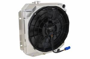 1963-66 Ford/Mercury Mustang/Falcon/Comet (V8) Aluminum Radiator (w/ Brushless fan package) - 259-118BL300