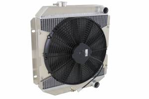Wizard Cooling Inc - 1963-66 Ford/Mercury Mustang/Falcon/Comet (V8) Aluminum Radiator (w/ Standard Brush Fan) - 259-101MD - Image 1