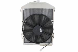 Wizard Cooling Inc - 1959-1968 Austin Healey 3000 Aluminum Radiator with PUSHER Fan (Electrical Kit Included) - 98002-107LP - Image 2