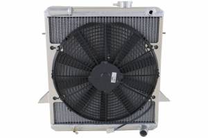 Wizard Cooling Inc - 1975-1976 Triumph TR6/ TR250 Aluminum Radiator with Fan (Electrical Kit Included) - 99004-101LP - Image 2