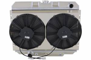 Wizard Cooling Inc - 1967-1970 Ford Mustang (BB) Aluminum Radiator (w/ Standard Brush Fans) - 379-112HP - Image 2