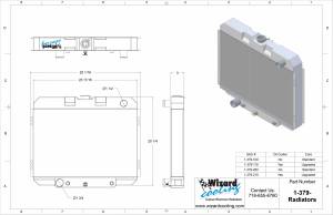 Wizard Cooling Inc - 1967-1970 Ford Mustang (BB) Aluminum Radiator - 379-210 - Image 5