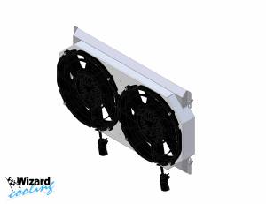 Wizard Cooling Inc - 1967-1970 Ford Mustang (SB) Aluminum Radiator (w/ BRUSHLESS FANS) - 338-102BL - Image 12