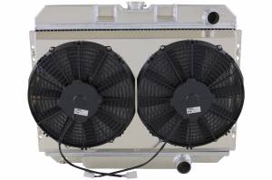 Wizard Cooling Inc - 1967-1970 Ford Mustang (BB) Aluminum Radiator (w/ Standard Brush Fans) - 338-102LP - Image 2