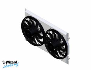 Wizard Cooling Inc - 1967-1970 Ford Mustang (BB) Aluminum Radiator (w/ Standard Brush Fans) - 338-102LP - Image 5