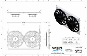 Wizard Cooling Inc - 1967-1970 Ford Mustang (BB) Aluminum Radiator (w/ Standard Brush Fans) - 338-102LP - Image 6