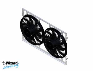 Wizard Cooling Inc - 1967-1970 Ford Mustang (SB) Aluminum Radiator (w/ Standard Brush Fans) - 338-103HP - Image 5