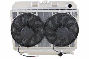 Wizard Cooling Inc - 1967-1970 Ford Mustang (SB) Aluminum Radiator (w/ Standard Brush Fans) - 338-103HP - Image 2