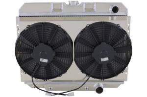 Wizard Cooling Inc - 1967-1970 Ford Mustang (sB) Aluminum Radiator (w/ Standard Brush Fans) - 338-112HP - Image 2