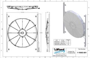 1939 Chevy Car- Bracket Mounted (Brush Style) Fan - High Profile - 10503-001HP - Image 2