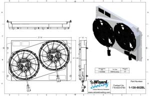 Wizard Cooling Inc - 1966-71 International Scout 800  (BRUSHLESS FANS) - 138-002BL - Image 2