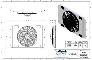 Wizard Cooling Inc - 1966-71 International Scout 800 (HIGH PROFILE FAN & SHROUD) - 138-008HP - Image 2