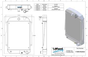 Wizard Cooling Inc - 1939 Chevrolet Street Rod Aluminum Radiator - 1.00" tubes, Manual - 10503-100 - Image 5