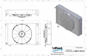 Wizard Cooling Inc - 1980-1981 Triumph TR7 Aluminum Radiator with 14" Fan (Electrical Kit Included) - Upgraded Core - 99017-201LP - Image 2