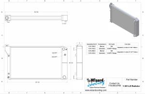 Wizard Cooling Inc - 28.25" Various GM Applications Aluminum Radiator (LS SWAP) - 361-210LS - Image 2