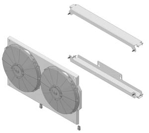 Wizard Cooling Inc - 28.25" Wide Aluminum Shroud w/ Standard HIGH PERFORMANCE Brush Style Fan - 361-002HP275 - Image 2