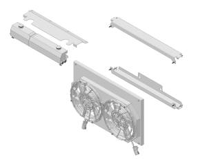 Wizard Cooling Inc - 12" BRUSHLESS FAN Package  W/ TANKS for 28.25" Core Radiators- 361-002BL225XX (LS Radiators) - Image 2