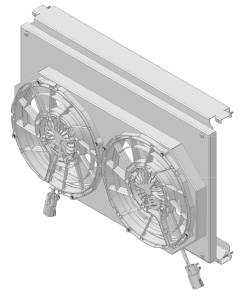 Wizard Cooling Inc - 12" BRUSHLESS FAN Package for 28.25" Core Radiators- 361-002BL225 - Image 1