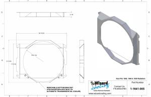 Wizard Cooling Inc - 1970-1973 22" Core Mopar Applications Aluminum Mechanical Fan Shroud - 1641-005 - Image 2