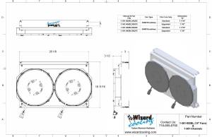 Wizard Cooling Inc - 14" BRUSHLESS FAN- 300 Watt- Package for 28.25" Core Radiators- 361-002BL300225 - Image 6