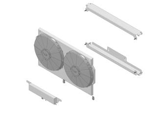 Wizard Cooling Inc - 28.25" Wide Aluminum Shroud w/ Standard HIGH PERFORMANCE Brush Style Fan - 361-002HP275XR - Image 2