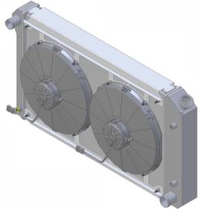 Wizard Cooling Inc - 28.25" Wide Aluminum BRACKETS w/ LOW  Profile Fans - 361-003LP225 - Image 3