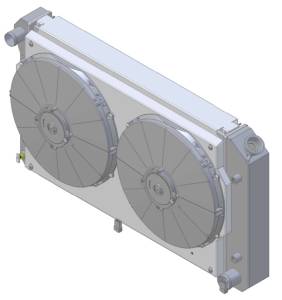 Wizard Cooling Inc - 28.25" Wide Aluminum Shroud w/ Standard LOW PROFILE Brush Style Fan - 361-002LP225 - Image 3