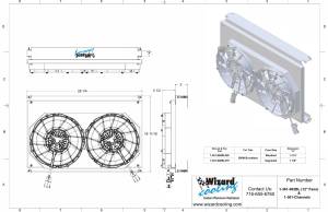 Wizard Cooling Inc - 12" BRUSHLESS FAN Package for 28.25" Core Radiators- 361-002BL275 - Image 4