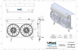 Wizard Cooling Inc - 12" BRUSHLESS FAN- Package  w/ Expansion Tank for 28.25" Core Radiators- 361-002BL225XR (SB/ BB Motors) - Image 4