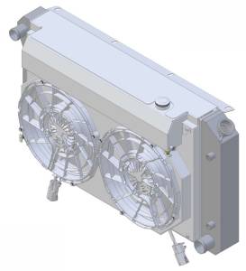 Wizard Cooling Inc - 12" BRUSHLESS FAN- Package  w/ Expansion Tank for 28.25" Core Radiators- 361-002BL225XR (SB/ BB Motors) - Image 3