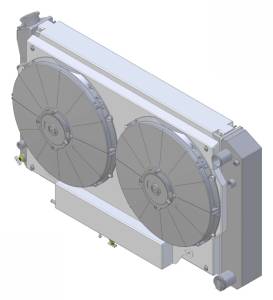 Wizard Cooling Inc - 28.25" Wide Aluminum Shroud w/ Standard LOW PROFILE Brush Style Fan - 361-002LP275XL - Image 3