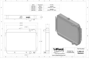 Wizard Cooling Inc - Wizard Cooling - 1964-1967 Bel Air/ Impala/ Chevelle/ Malibu/Monte Carlo/ El Camino (15.5" Core) LS Motor Swap - 289-210LS - Image 3