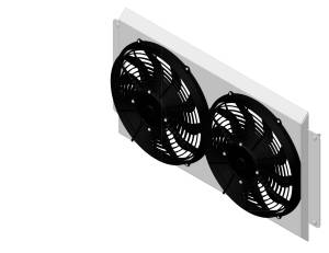 Wizard Cooling Inc - 1964-1967 Bel Air/ Impala/ Chevelle/ Malibu/Monte Carlo/ El Camino (SHROUD w/ MEDIUM DUTY FANS) - 289-002MD - Image 2