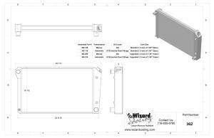 Wizard Cooling Inc - 1966-1974 Oldsmobile Cutlass (+ other cars from 1966-90) Aluminum Radiator - 362-100 - Image 5