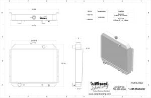 Wizard Cooling Inc - 1968-1979 Ford F-100 Pickup Truck Aluminum - 395-110 - Image 2