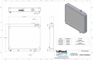 Wizard Cooling Inc - 1963-1966 Chevrolet Trucks (LS SWAP) Aluminum Radiator - 284-110LS - Image 2