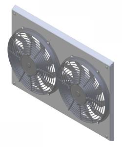 1963-1966 Chevrolet Trucks (SHROUD) with Dual (LOW PROFILE) Fans - 284-002LP