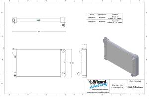 Wizard Cooling Inc - 1967-1972 Chevrolet Trucks Aluminum Radiator (LS SWAP OPTIONS) - 366-110LS - Image 4