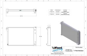 Wizard Cooling Inc - Wizard Cooling - 1973-1993 Chevrolet Trucks Aluminum Radiator (21.5" tall) LS Motor Swap - 716-110LS - Image 3