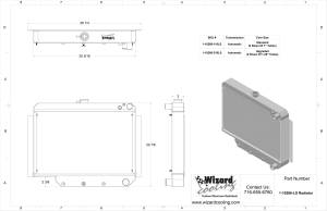 Wizard Cooling Inc - 1961-1963 Bel Air/Impala Aluminum Radiator (LS Swap) - 10266-110LS - Image 2