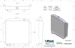 Wizard Cooling Inc - 1952-1953 Mercury (Ford V8) Aluminum Radiator - 40006-110 - Image 4